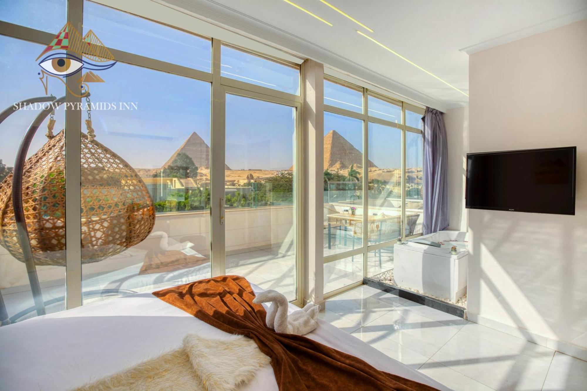 Shadow Pyramids Suites And Jacuzzi Kafret el-Gabal Εξωτερικό φωτογραφία